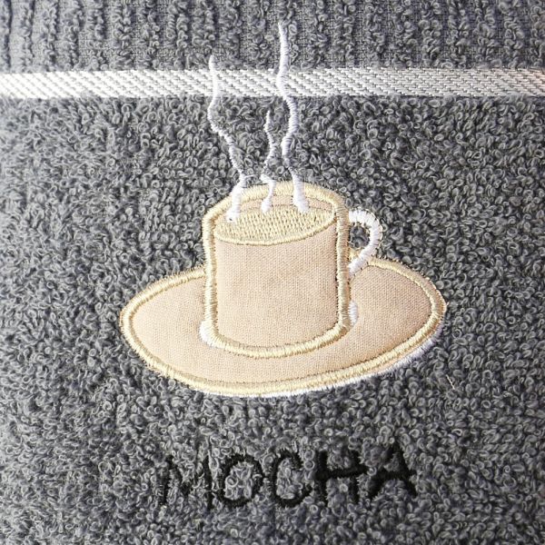 Kitchen Tea Towel Mocha - Grey